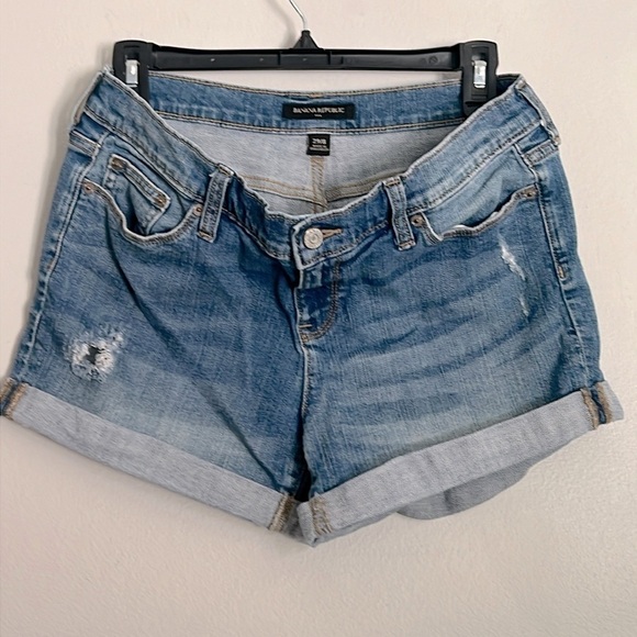 Banana Republic - BOHO blue Jeans shorts size 29/28 - Picture 1 of 6